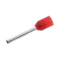 RS Pro 圧着ブーツレースフェルール 最大ワイヤサイズ 18AWG 赤 ピン径 1.7mm 1袋(100個入) 2503438 2503438 1袋