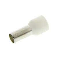 RS Pro 圧着ブーツレースフェルール 最大ワイヤサイズ 6AWG オフホワイト ピン径 6.2mm 1袋(50個入) 2503488 2503488 1袋