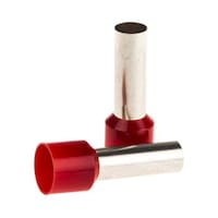 RS Pro 圧着ブーツレースフェルール 最大ワイヤサイズ 2AWG 赤 ピン径 8.7mm 1袋(25個入) 3117870 3117870 1袋