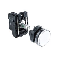 シュナイダーエレクトリック パイロットランプ 表示灯 LED灯 Harmony XB5シリーズ プラスチック 白 丸型 XB5AVB1 XB5AVB1 1個