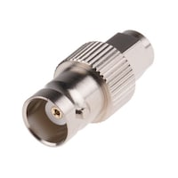 RS Pro 同軸 変換アダプタ ストレート SMA プラグ BNC ジャック ニッケル 8782378 8782378 1個