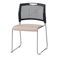 遠藤商事 スタッキングチェア 4脚入 Lベージュ UTEL801 1セット