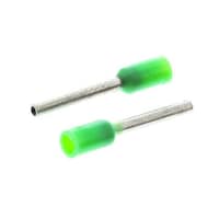 シュナイダーエレクトリック 棒端子 最大ワイヤサイズ 0.34mm2 最大ワイヤサイズ 24AWG 緑 ピン径 1.2mm 1箱(100個入) DZ5CE003 DZ5CE003 1箱