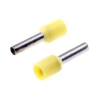 シュナイダーエレクトリック 棒端子 最大ワイヤサイズ 2mm2 最大ワイヤサイズ 14AWG 黄 ピン径 2.3mm 1箱(100個入) DZ5CE020 DZ5CE020 1箱