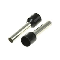 RS Pro 棒端子 最大ワイヤサイズ 6mm2 最大ワイヤサイズ 10AWG 黒 ピン径 3.9mm 1袋(100個入) 3117965 3117965 1袋