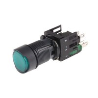 シュナイダーエレクトリック 照光式押しボタンスイッチ Harmony XB6シリーズ 16mm 緑 XB6AF3B1B XB6AF3B1B 1個