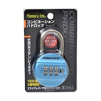ノムラテック コンビネーションパドロック 3DIALS ブルー N2409