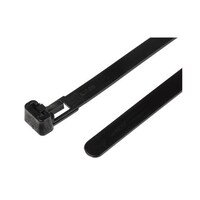 RS Pro 結束バンド, 250mm x 7.6 mm, 黒, ナイロン 66 1袋(100個入) 8111619 8111619 1袋