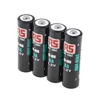 RS Pro 充電式単三電池 ニッケル水素 1.2V, 2450mAh 1袋(4個入) 9012982 9012982 1袋