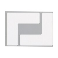 ニトムズ 耐久フロアサインズL型M白20枚 Y6032