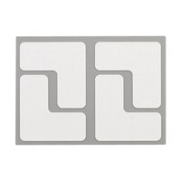 ニトムズ 耐久フロアサインズL型S白40枚 Y6034