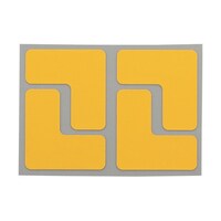 ニトムズ 耐久フロアサインズL型S黄40枚 Y6035