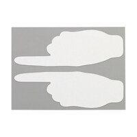 ニトムズ 耐久フロアサインズ手型白20枚 Y6040