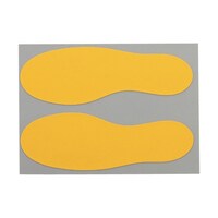 ニトムズ 耐久フロアサインズ足型黄20枚 Y6043