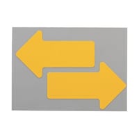 ニトムズ 耐久フロアサインズ矢印黄20枚 Y6045