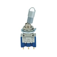 日本電産コパル電子 Copal Electronics トグルスイッチ ラッチ 単極双投(SPDT) パネルマウント 25 mA 8E1011CZ 8E1011CZ 1個