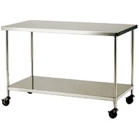 テックサス キャスター付ステンレス作業台(軽荷重用) CWTT9045D 1台