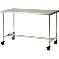 テックサス キャスター付ステンレス作業台(軽荷重用) CWTH1260D 1台