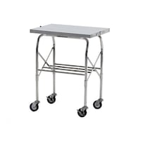 テックサス 折りたたみ式ステンレステーブルワゴン VC1D 1台