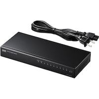 サンワサプライ Giga対応 スイッチングハブ 8ポートループ検知機能つき LANGIGAH8L LANGIGAH8L 1個