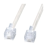 サンワサプライ エコロジー電話ケーブル TELE45N2
