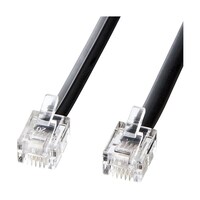 サンワサプライ モジュラーケーブル 黒 TELN15BKN2