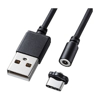 サンワサプライ 超小型Magnet脱着式USB TypeCケーブル 1m KUCMGCA1
