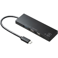 サンワサプライ USB Type Cコンボハブ カードリーダー付き USB3TCHC16BK