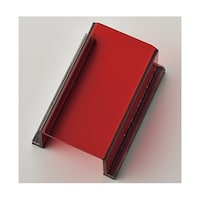 日本緑十字社 スイッチカバー標識 透明赤無地タイプ スイッチカバーZR 80×40×34mm アクリル製 088022