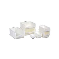 RS Pro ユーロコンテナ 1.27L 75mm x 165mm x 100mm PP 白 1袋(20個入) 1783320 1783320 1袋