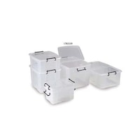 RS Pro ふた付きコンテナ 65L 600mm x 460mm x 350mm コポリマー 1袋(5個入) 1783339 1783339 1袋