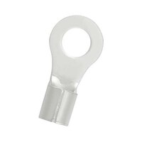 RS Pro 非絶縁 丸形圧着端子 内径:8.4mm スタッド径:8.4mm to 6AWG 1袋(100個入) 1788629 1788629 1袋