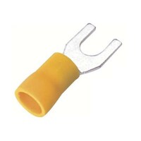 RS Pro Y形圧着端子 スタッドサイズ 4.3mm 黄 4 → 6mm2 12AWG to 10AWG 1袋(100個入) 1788724 1788724 1袋
