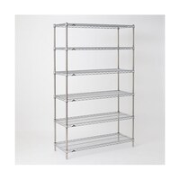 エレクター スーパーエレクター・シェルフ W1212×D919×H2197mm(P) DB付 6段 LLS1220P2200W6 1台