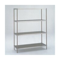 エレクター 304パンチングソリッドエレクター・シェルフ W1062×D613×H2197mm(P) DB付 4段 LSS1070PSP2200W4 1台