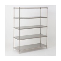 エレクター 304パンチングソリッドエレクター・シェルフ W1821×D613×H2197mm(P) DB無 5段 LSS1820PSP2200N5 1台