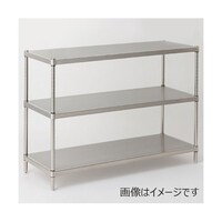 エレクター 304パンチングソリッドエレクター・シェルフ W605×D613×H1384mm(P) DB無 3段 LSS610PSP1390N3 1台