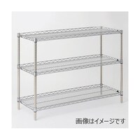 エレクター サイドアップエレクター・シェルフ W1518×D613×H1384mm(PA) DB無 3段 LU1520PA1390N3 1台