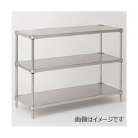 エレクター 304ソリッドエレクター・シェルフ W1519×D461×H1384mm(P) DB付 3段 MSS1520SP1390W3 1台