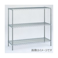 エレクター ステンレスエレクター・シェルフ W910×D613×H1587mm(P) DB無 5段 SLS910P1590N5 1台