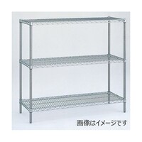 エレクター ステンレスエレクター・シェルフ W910×D613×H2197mm(P) DB付 5段 SLS910P2200W5 1台