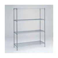 エレクター スーパーエレクター・シェルフ W605×D307×H2197mm(PA) DB付 4段 SS610PA2200W4 1台