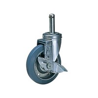 エレクター 打ち込み単独キャスター ゴム車 S150R 1台