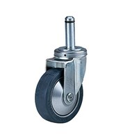 エレクター 打ち込み単独キャスター 幅広型ゴム車 R125W 1台