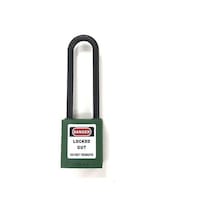 セーフラン安全用品 ロックアウト用絶縁パドロック(緑) 吊 76mmタイプ 146811