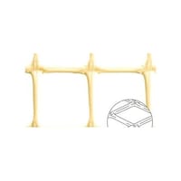 tantore 【クリーンパック品】トリカルネット産業用 HD N28アイボリー ピッチ25mm×25mm 幅1m×長さ1m 6443134823 1枚