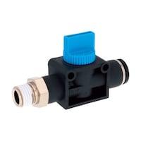 ピスコ ハンドバルブ ストレートB3方弁チューブR1/4出力10 HV0210 HV0210 1個