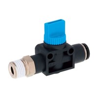 ピスコ ハンドバルブ ストレートB3方弁チューブR1/4出力8 HV028 HV028 1個