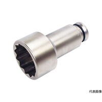 TONE インパクト用ソケット(建築用) アンカーボルト用ソケット(12角) 対辺寸法50mm 8AD50L200 8AD50L200 1個