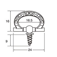 福井金属工芸 額吊スクリューリング小 1セット(20個入) 6416 6416 1セット